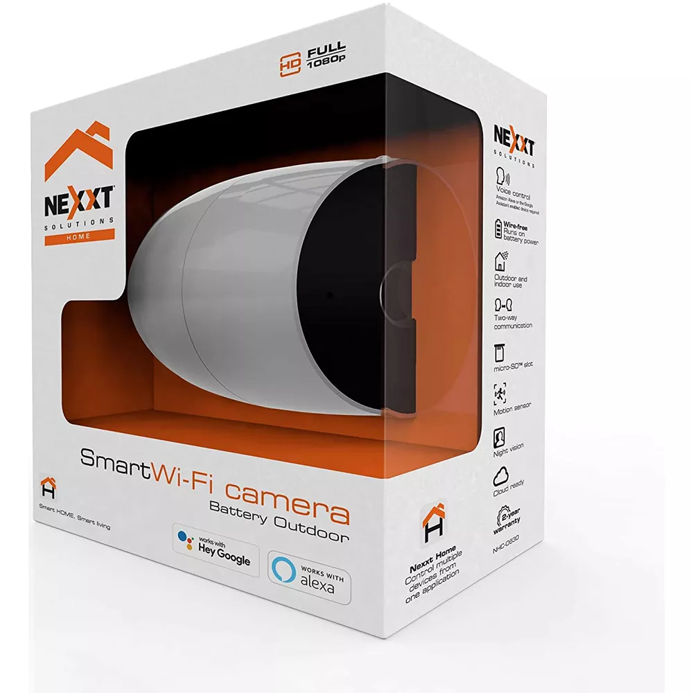 Camara Inteligente Wi-Fi Nexxt Solutions, Para Exteriores, 1080p, Visión Nocturna,  - NHC-O630