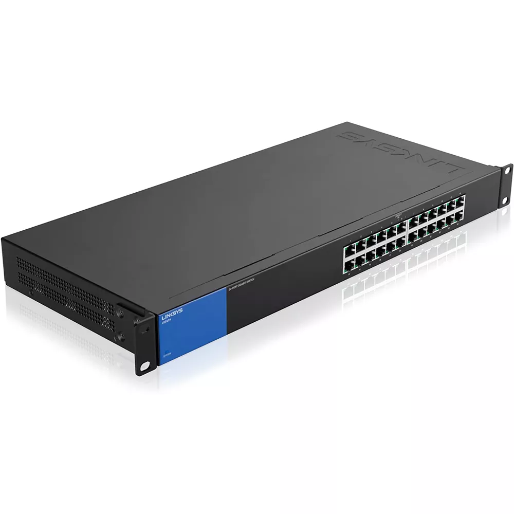 Switch Gigabit para empresas de 24 puertos Gigabit Ethernet 10/100/1000 Linksys - LGS124