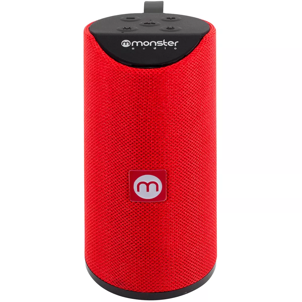Parlante Bluetooth Monster Audio Rojo MicroSD Anti Salpicaduras Aux - 32PRXP450R