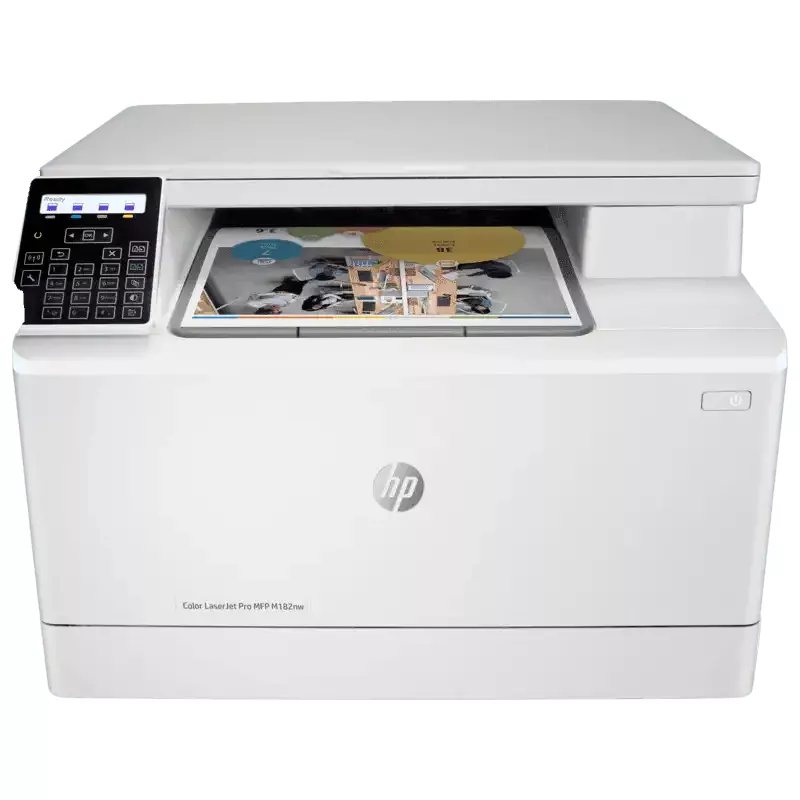 Impresora Multifuncional HP LaserJet Pro MFP M182nw Laser Color, Wifi - 7KW55A#AKV
