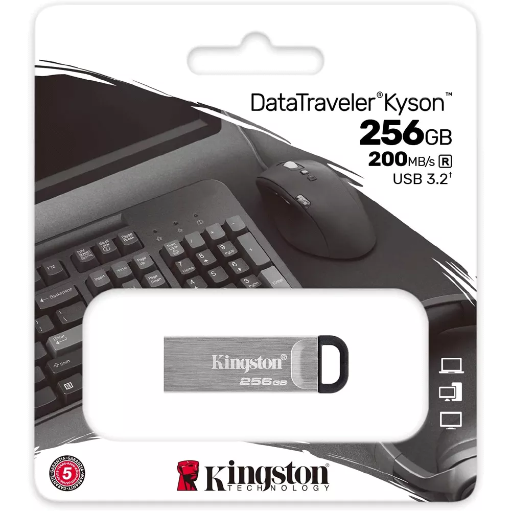 Pendrive 256GB Kingston DataTraveler Kyson Memoria USB 3.2 - DTKN/256GB