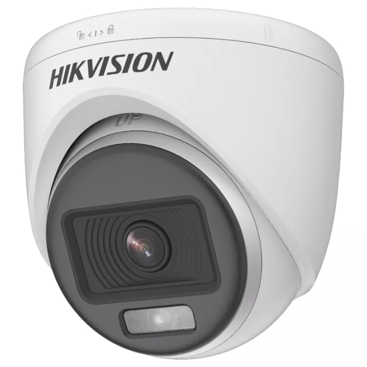 Camara de Seguridad Hikvision Domo 1080p Colorvu LF 3.6mm Luz Blanca 20mt Interior - DS-2CE70DF0T-PF3.6mm