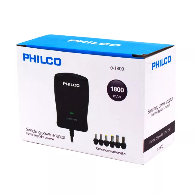 Adaptador de corriente Eliminador de Pilas 1800 mAH Philco - 42PLC01800