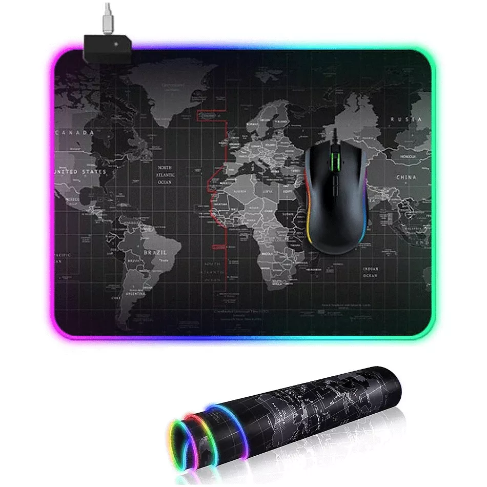 Mouse Pad Gamer RGB  35 x 30 cms,4cmsc - 602609