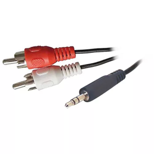 Cable de audio 3,5mm a 2 RCA de 1,5 mts  - 0150078