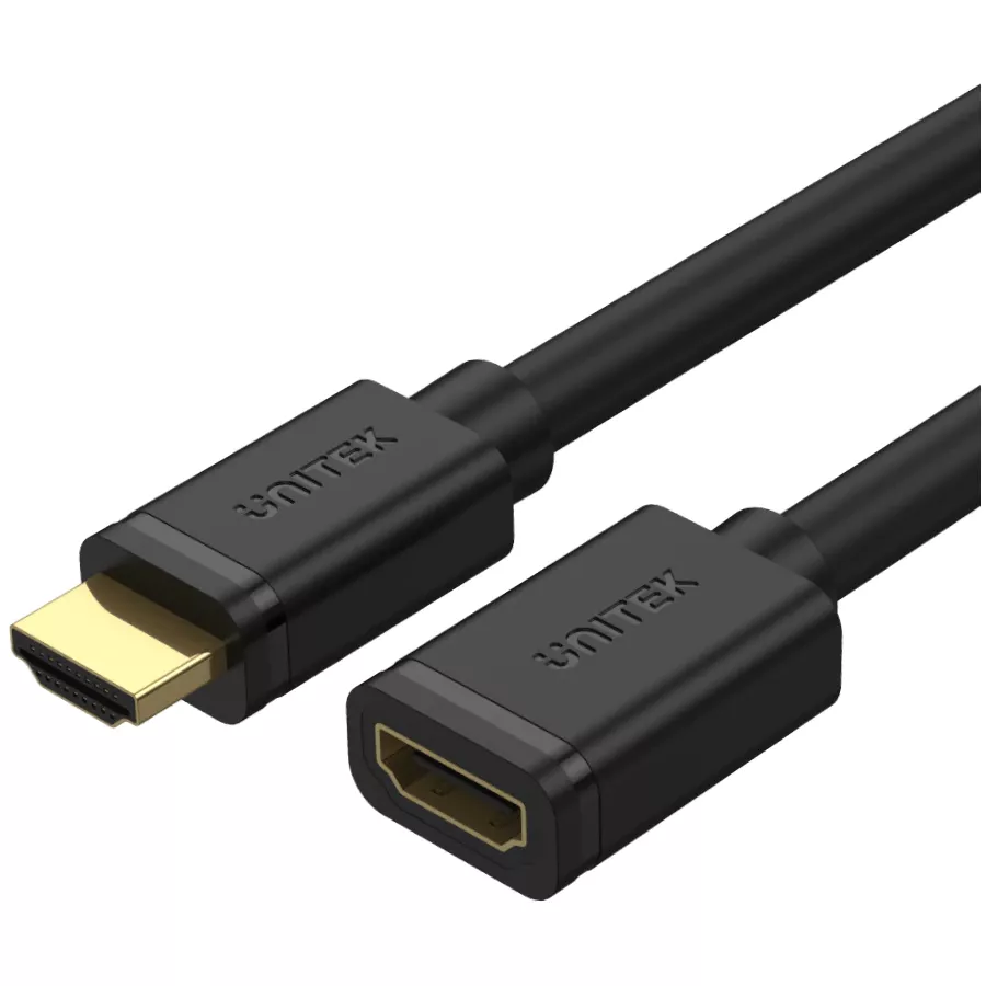 Cable extensiòn HDMI (macho - hembra) , v2.0, 2 mts, color negro, 4k@60hz / / mod. Y- C165K - 0150179