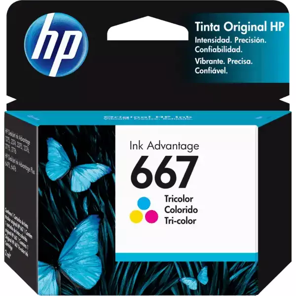 Cartucho de tinta HP 667  Tricolor 100PAG - 3YM78A
