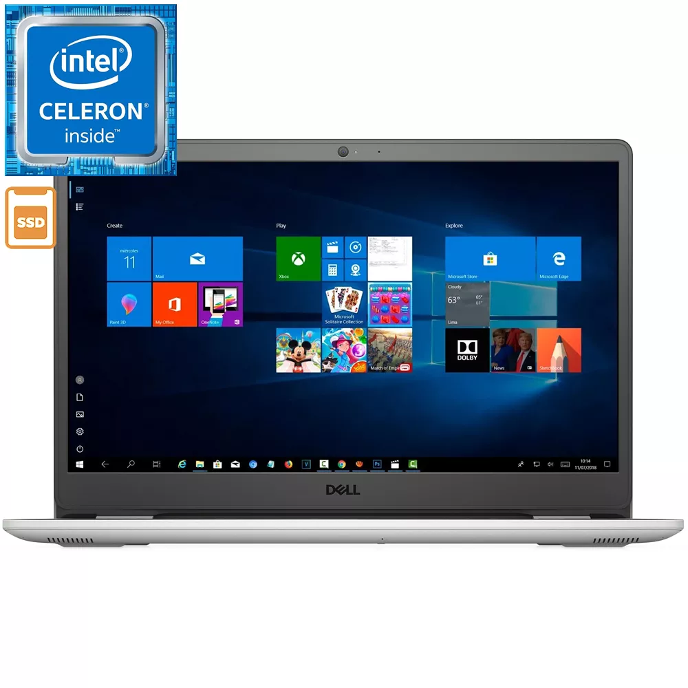 Notebook DELL INSPIRON 3502 Celeron N4020 4GB 128GB SSD 15.6