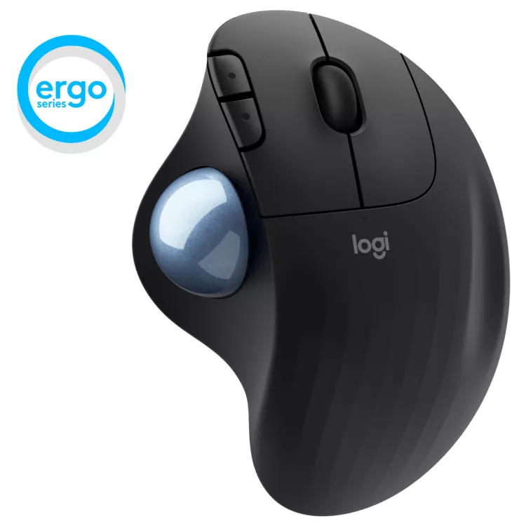 Mouse Logitech Ergo M575 TrackBall, Wireless, Bluetooth, 125Hz, Sensor óptico, Color negro -  910-005869