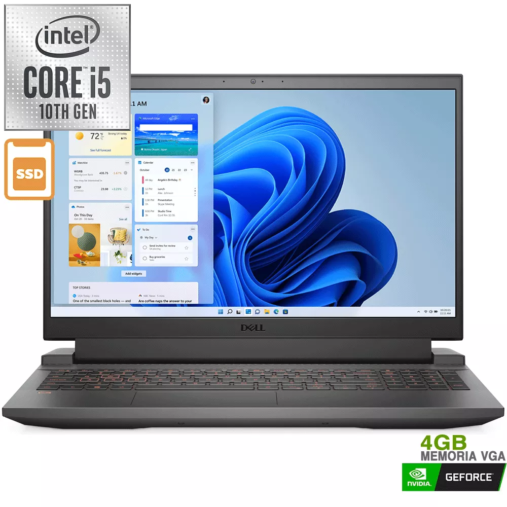Notebook  G5 5510  HD Intel® Core™ i5 8 GB 256 GB SSD NVIDIA GF GTX 1650  W11Home pn  14JKV