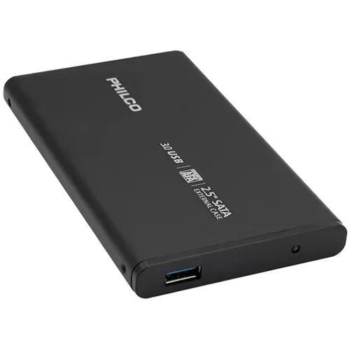 Cofre 2.5 SATA a USB 3.0 Negro Philco - 29HDD25120