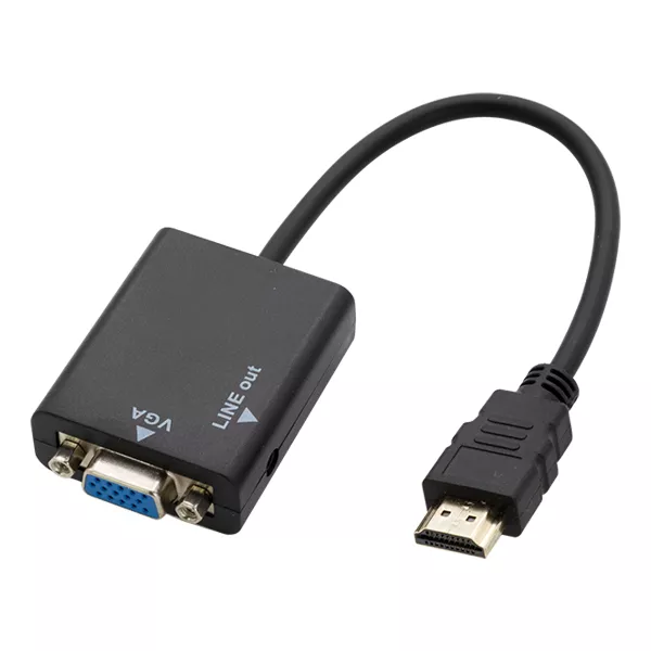 Adaptador de Video de HDMI a VGA Hembra  Incluye Cable Audio - 31VGAHD525