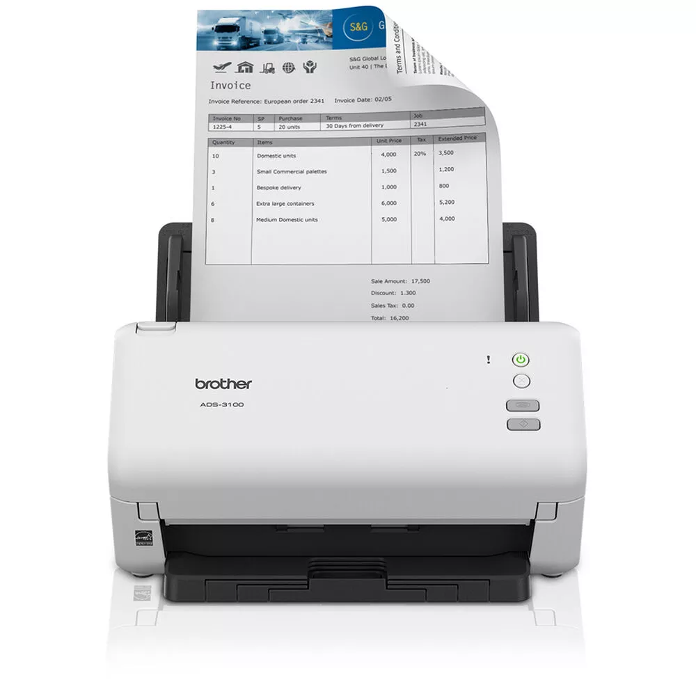 Scanner Brother Escaner ADS-3100 Dual 40/80ipm USB 3.0 ADF - ADS-3100