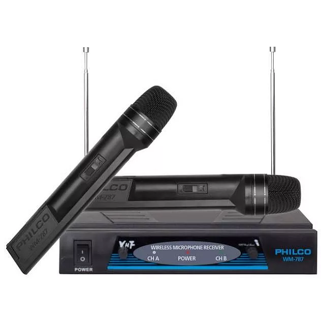 Micrófonos Inalámbricos VHF Philco Pro - 26MICWM787