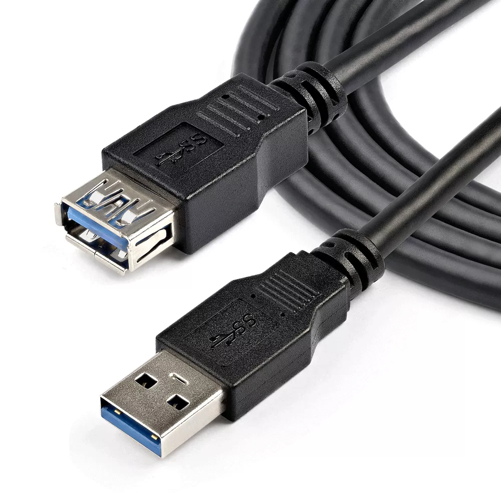 Cable de extensión USB 3.0 SuperSpeed ​​de 2 mts - USB3SEXT2MBK  