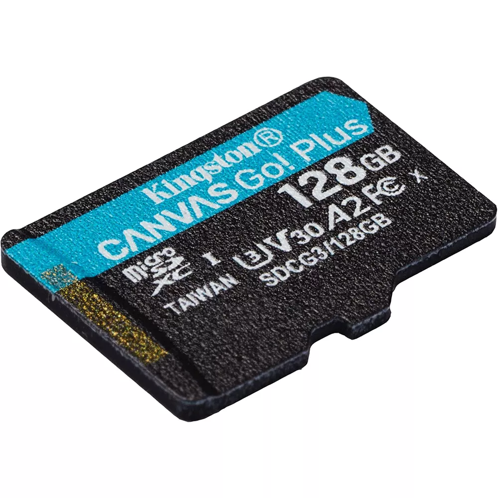 Memoria MicroSDXC 128GB Canvas Go Plus170R A2 U3 V30 Sing Kingston - SDCG3/128GBSP
