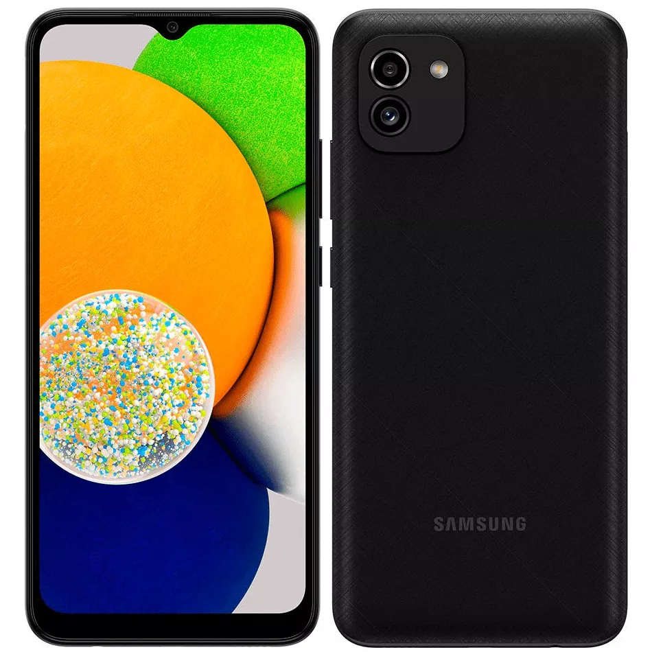 Celular Samsung Galaxy A03 Negro 128GB Dual SIM - SM-A035MZKHLTL