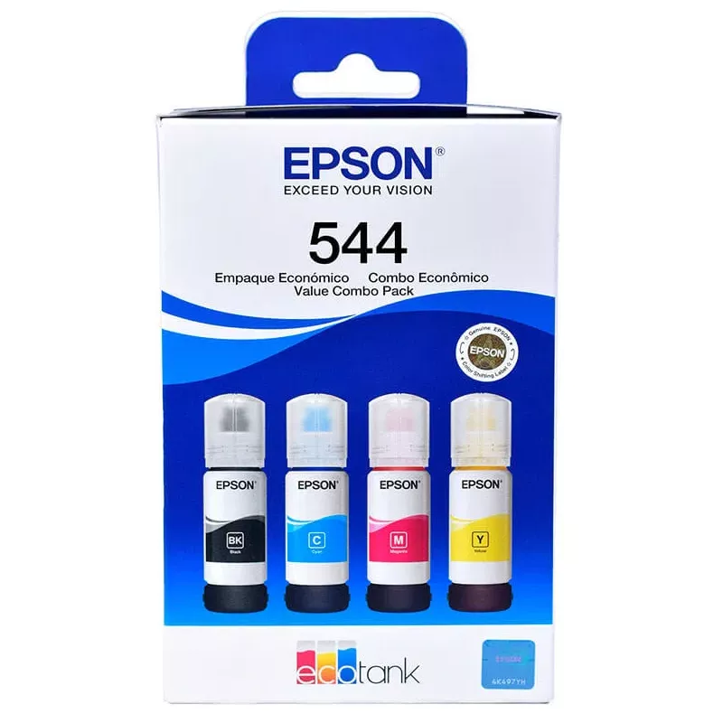 Pack de 4 Botellas de Tintas Original Epson - T544520-4P 
