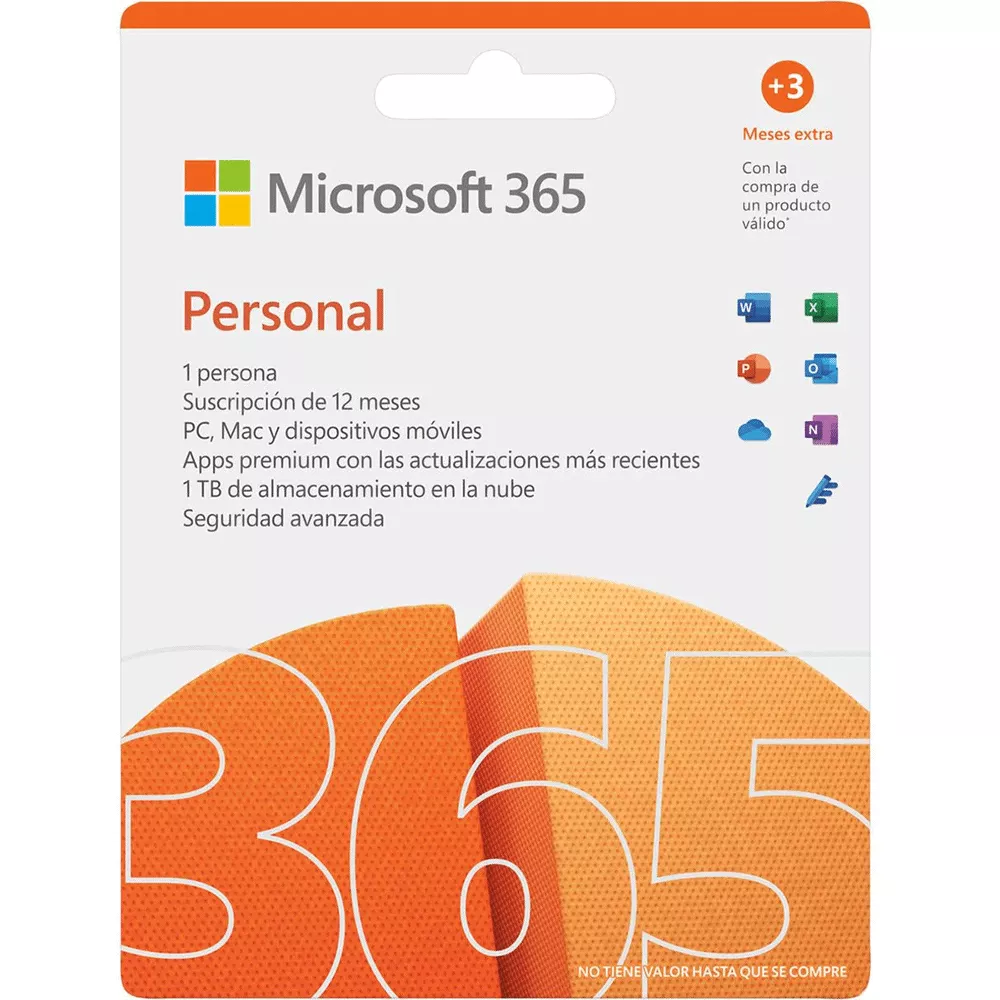 Microsoft Office Microsoft 365 Personal AllLng EM Sub PKL 15 Mo Online LatAm ONLY DwnLd Base License  - QQ2-01238