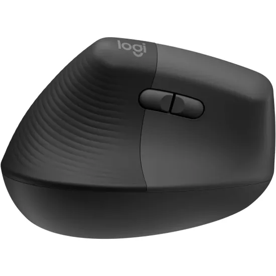 Mouse Ergonómico Logitech Lift, 6 Botones, 4000DPI, Bluetooth, Zurdo, Graphite/Black - 910-006467