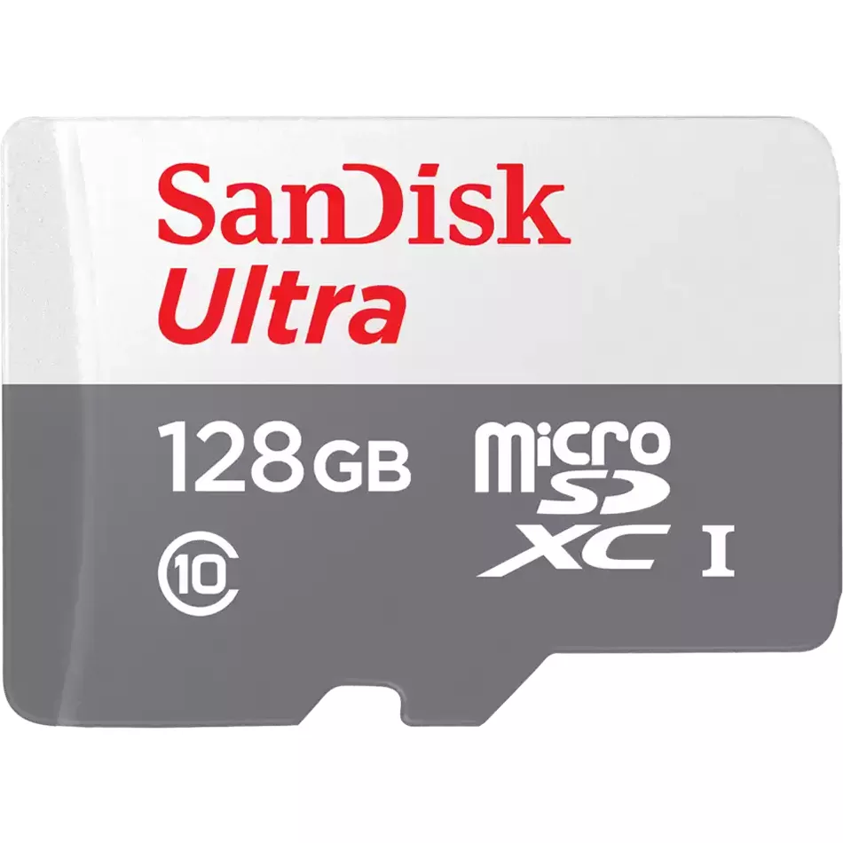 Memoria MicroSD Ultra128GB Clase 10 Con Adaptador  100MB/48MB 667X - SDSQUNR-128G-GN3MA