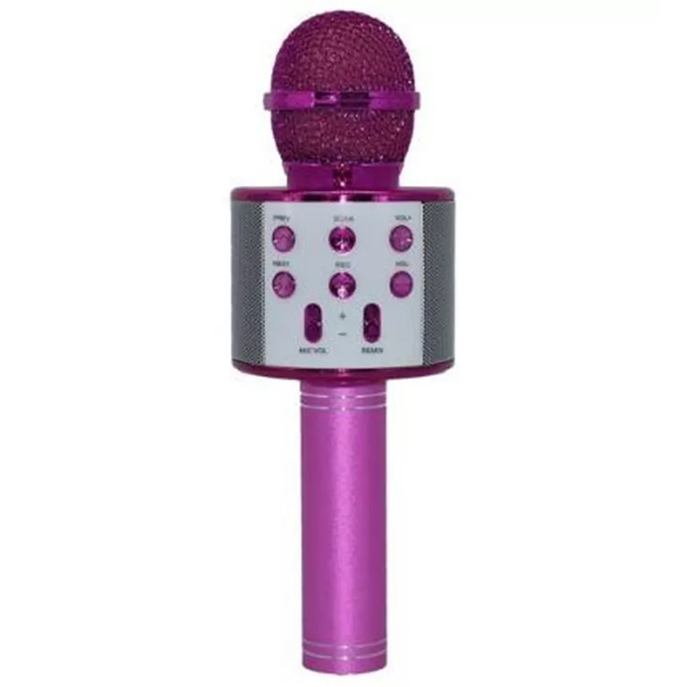 Micrófono Inalámbrico Vivitar iSing, para Karaoke, Conexión 3.5mm, MicroSD y USB, Bluetooth, Rosa - VIVMIC303-PNK-SA-