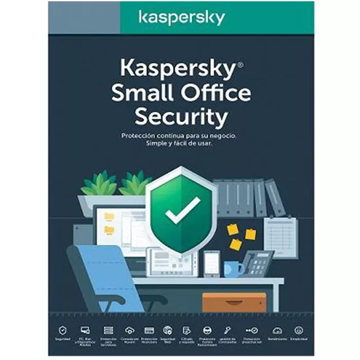Kaspersky Small Office Security, Licencia Base, v7, 20 Dispositivos, 2 Server, Eng/Spa, 3 Años - KL4541DDNTS