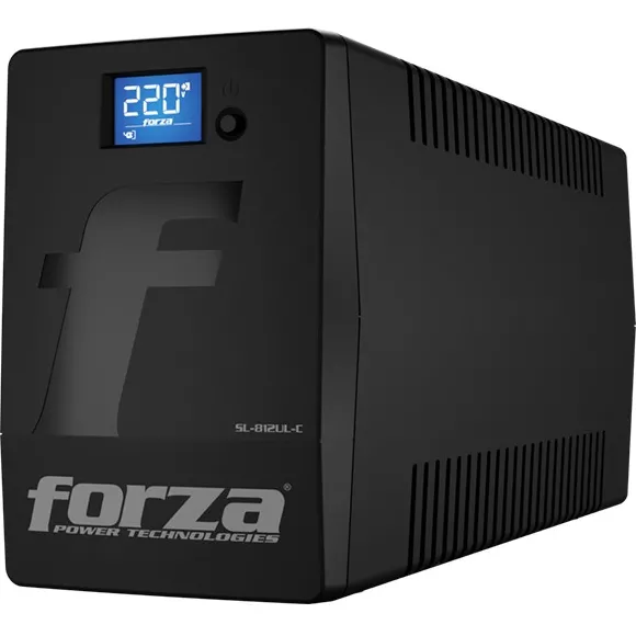 UPS Interactiva Forza SL-812UL-C, 800VA, 480W, 220V, Pantalla táctil de LCD, USB - SL-812UL-C