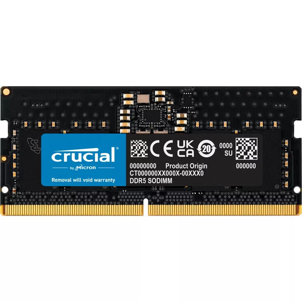 SODIMM 8GB DDR5 4800 PC5-38400 CL40 NO BUFFER NO ECC 1.1V - CT8G48C40S5 