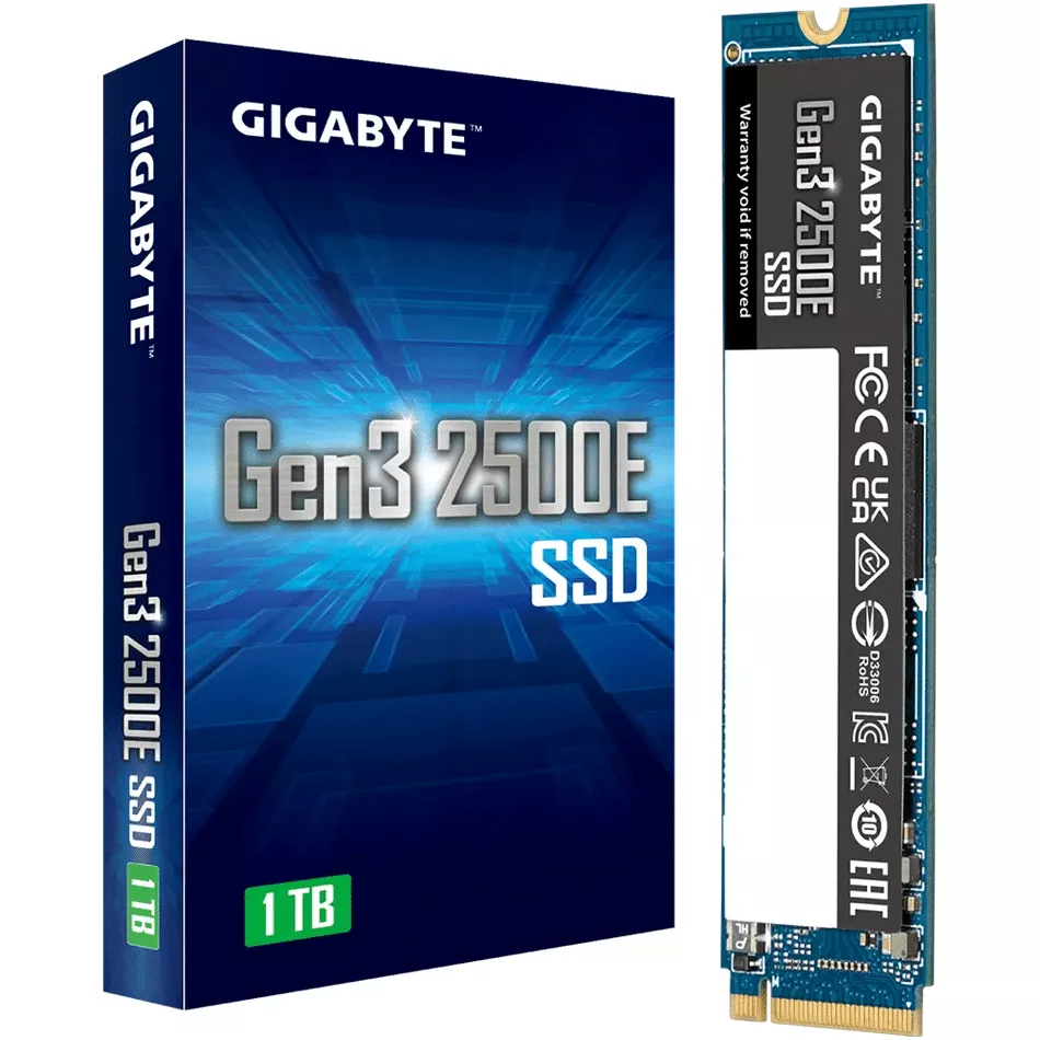 SSD 1TB M.2 GIGABYTE 2500E PCIe 3.0 x4 NVMe - G325E1TB