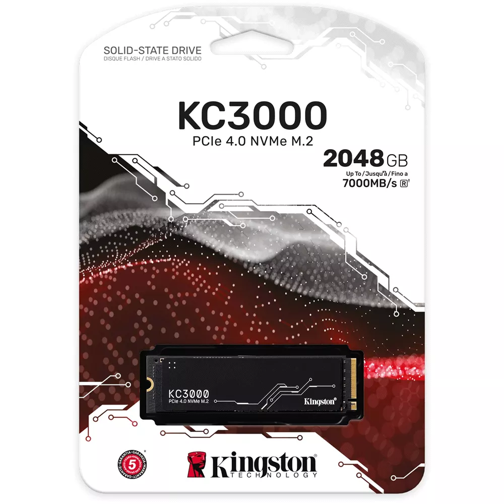SSD 2TB M.2 NVMe KC3000, PCIe 4.0 7000MB/s . SKC3000D/2048G