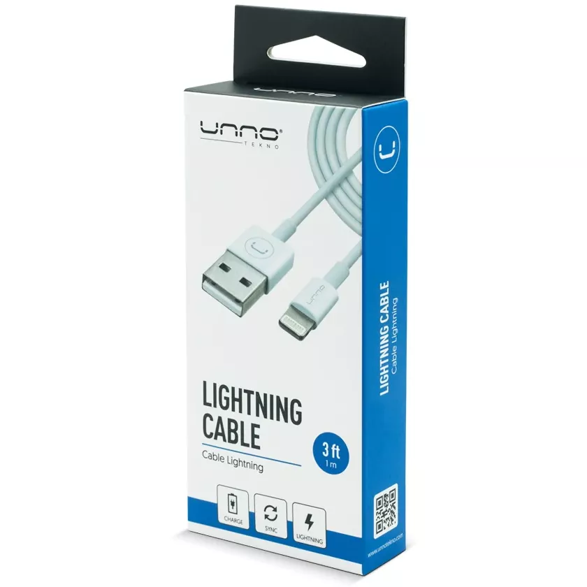 Cable USB Lightning a USB A macho1.5Mts Blanco - CB4053WT