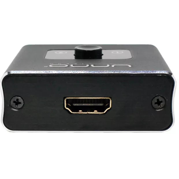 Conector Switch Y Spliter Hdmi 2x1 4K 3D Bidireccional - HB1201BK