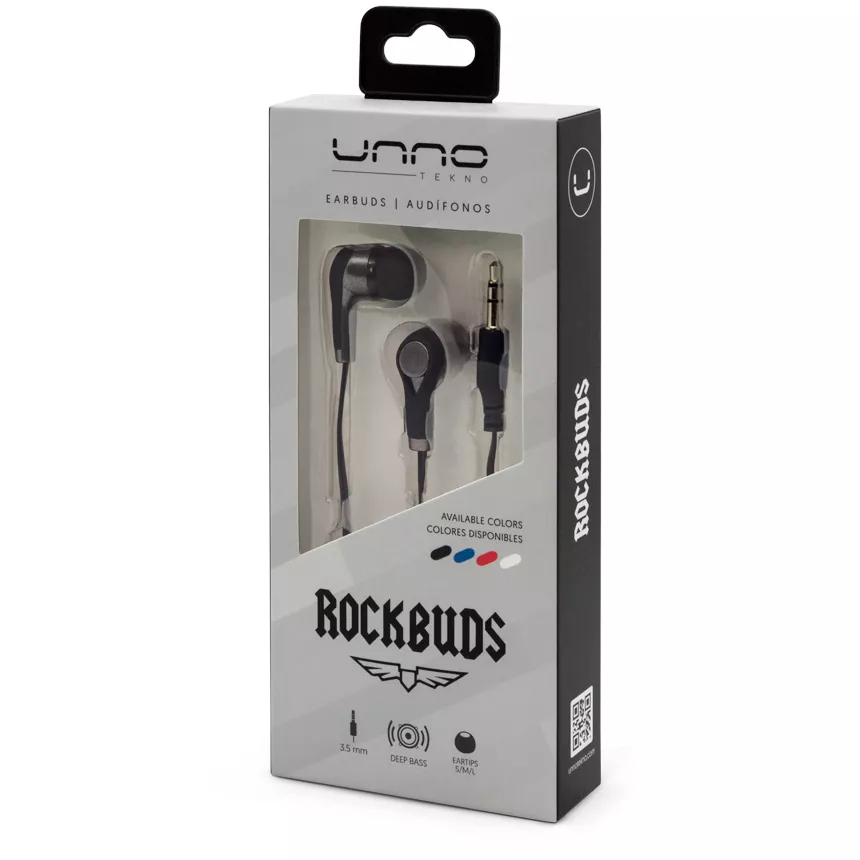 Audifono Rockbuds Connector 3.5mm  Black - HS7003BK