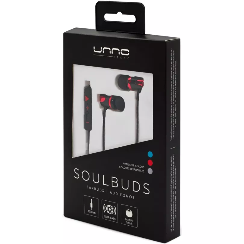 Audifono Con Microfono SOULBUDS Conector: 3,5 mm Rojo - HS7009RD