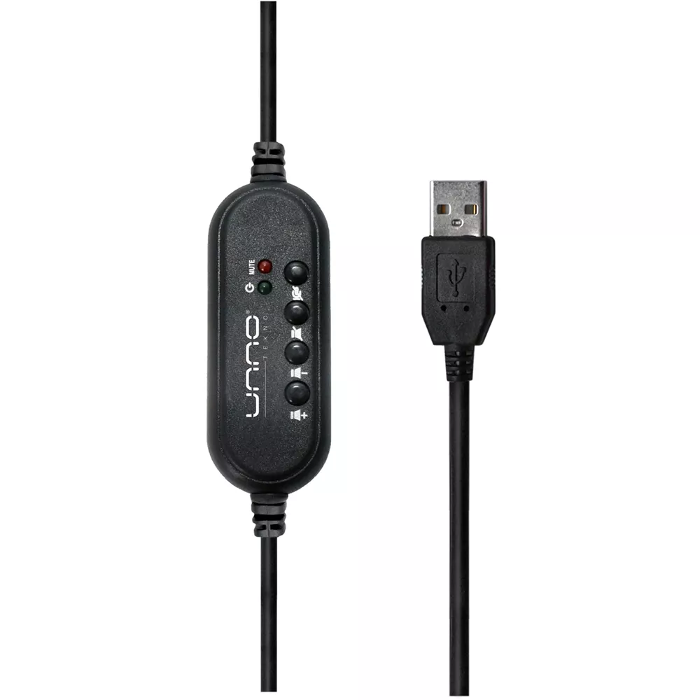 Audifono con Microfono USB 2.0 ACE 5 Negro - HS7205BK