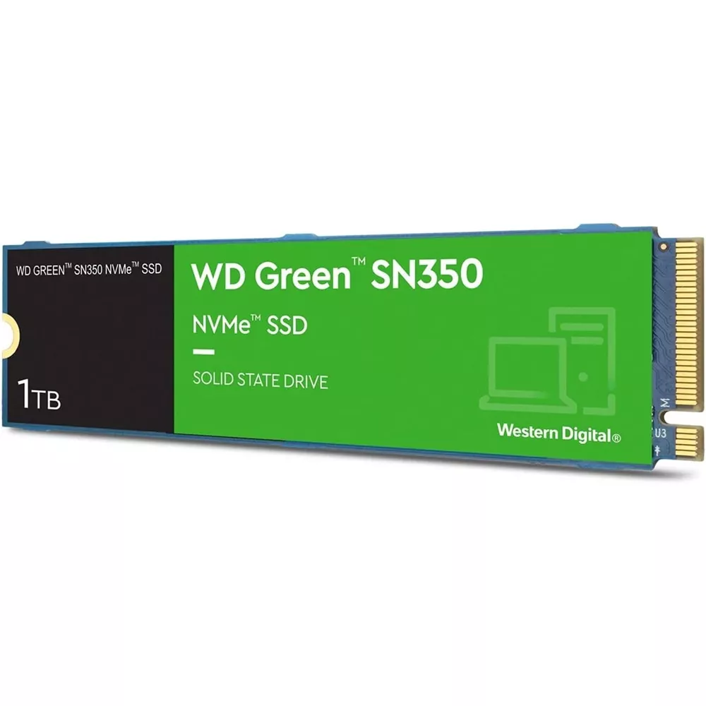 1TB SSD WD Green SN350 NVMe Gen3 PCIe, QLC, M.2 2280 3,200 MB/s - WDS100T3G0C