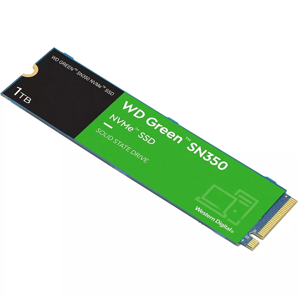 1TB SSD WD Green SN350 NVMe Gen3 PCIe, QLC, M.2 2280 3,200 MB/s - WDS100T3G0C