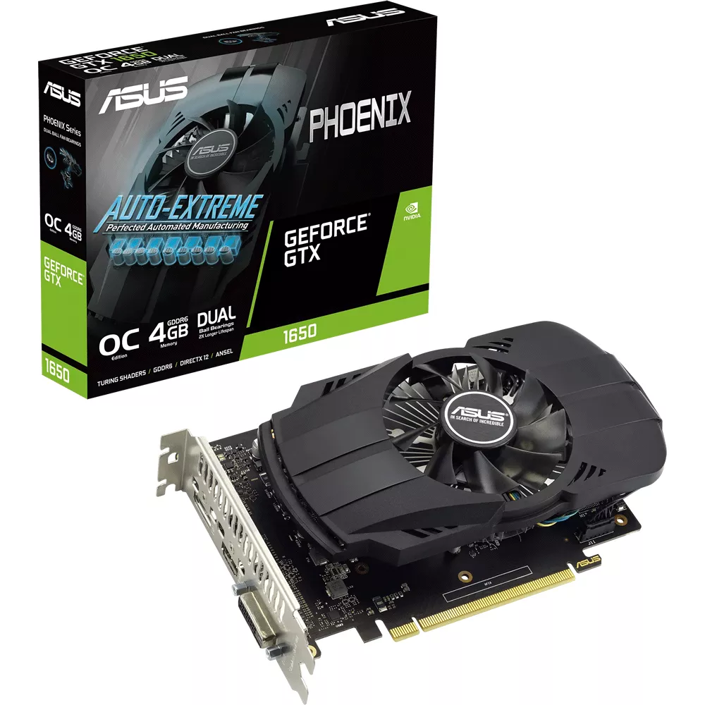 Tarjeta de Video Phoenix Geforce GTX1650 Evo Edición Oc De 4Gb Gddr6 - PH-GTX1650-O4GD6-P-EVO