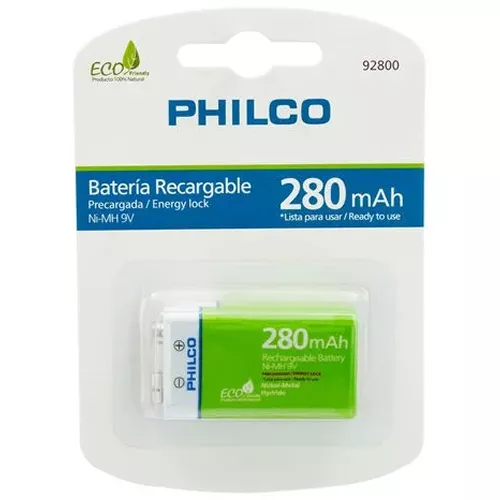 Bateria Recargable 9V 280mAh Eco friendly - 42ULX92800
