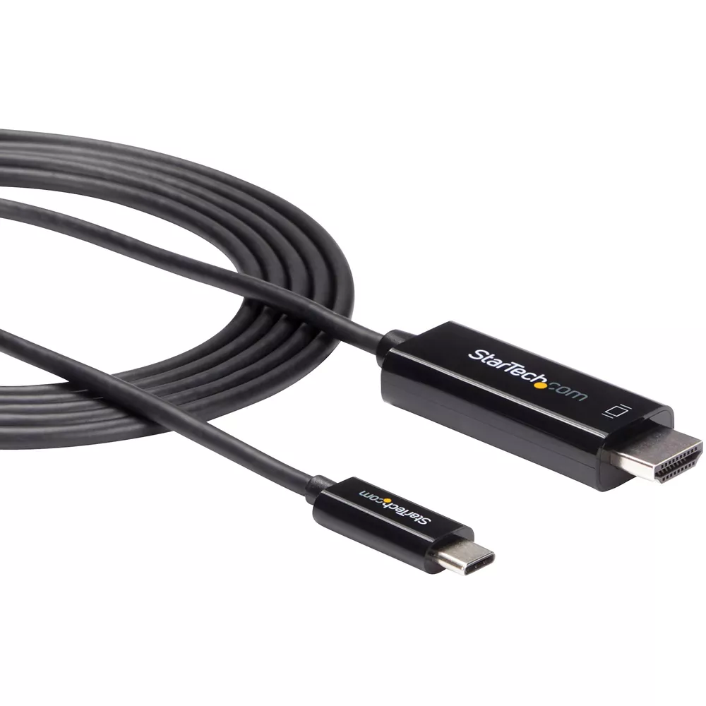 Cable USB C to HDMI Cable - 2m - Black - 4K at 60Hz - Thunderbolt 3 Compatible - CDP2HD2MBNL