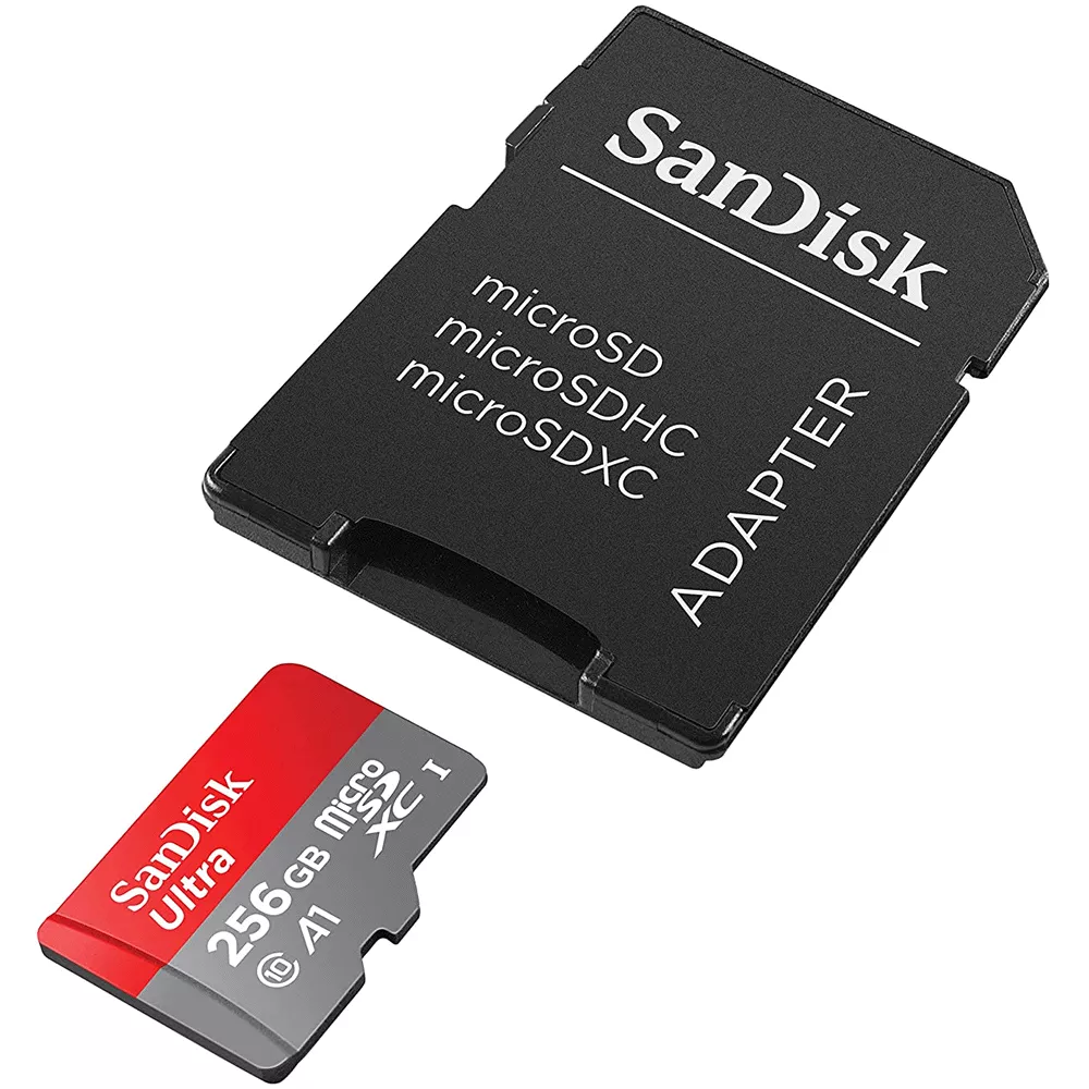 Memoria Ultra MicroSD 256GB Con Adaptador Class 10/UHS-I - SDSQUAC-256G-GN6MA