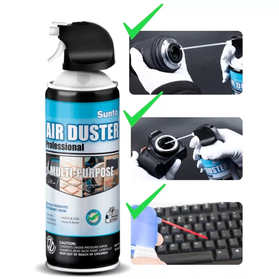 Aire Comprimido Spray Multipropósito Air Duster Limpieza PC