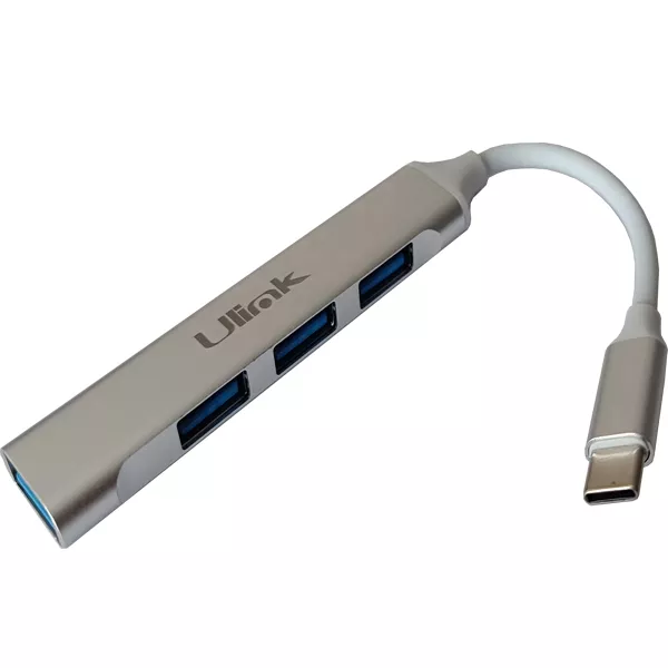 HUB 4 puertos USB tipo C con USB 3.0 * 1 + USB 2.0 * 3 / mod UL-HUBC400 -0060153