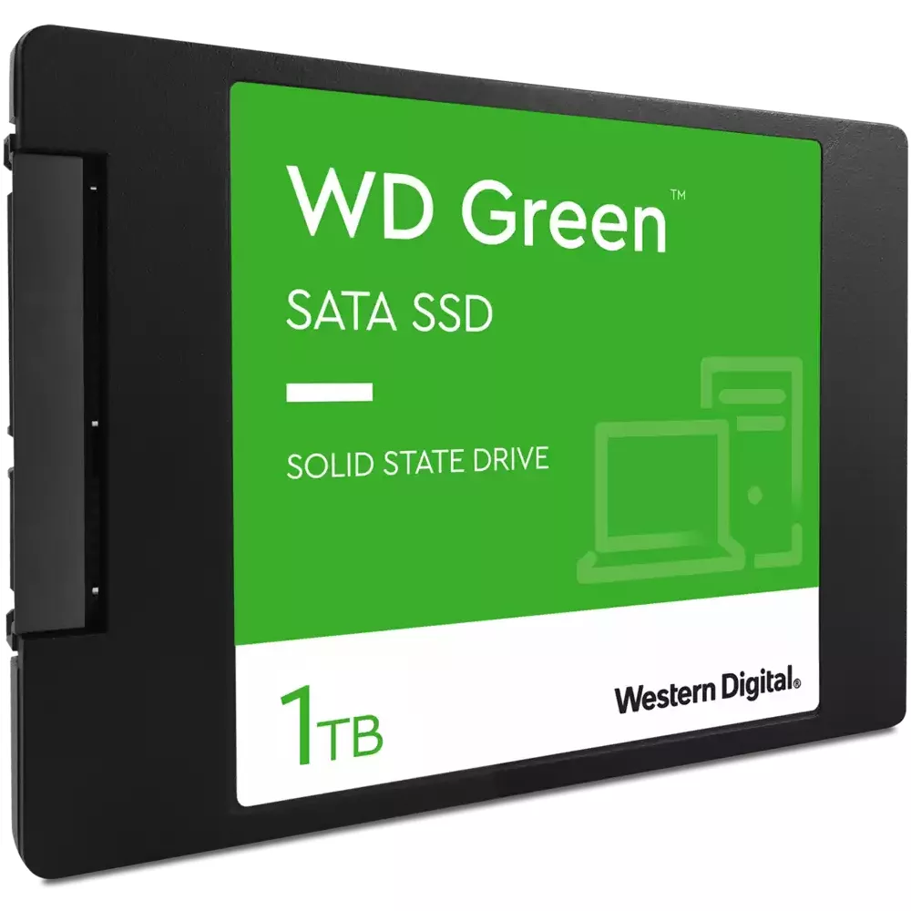 1TB SSD SATA III 6 Gb/s, 2,5/0.276 in, hasta 545 MB/s - WDS100T3G0A