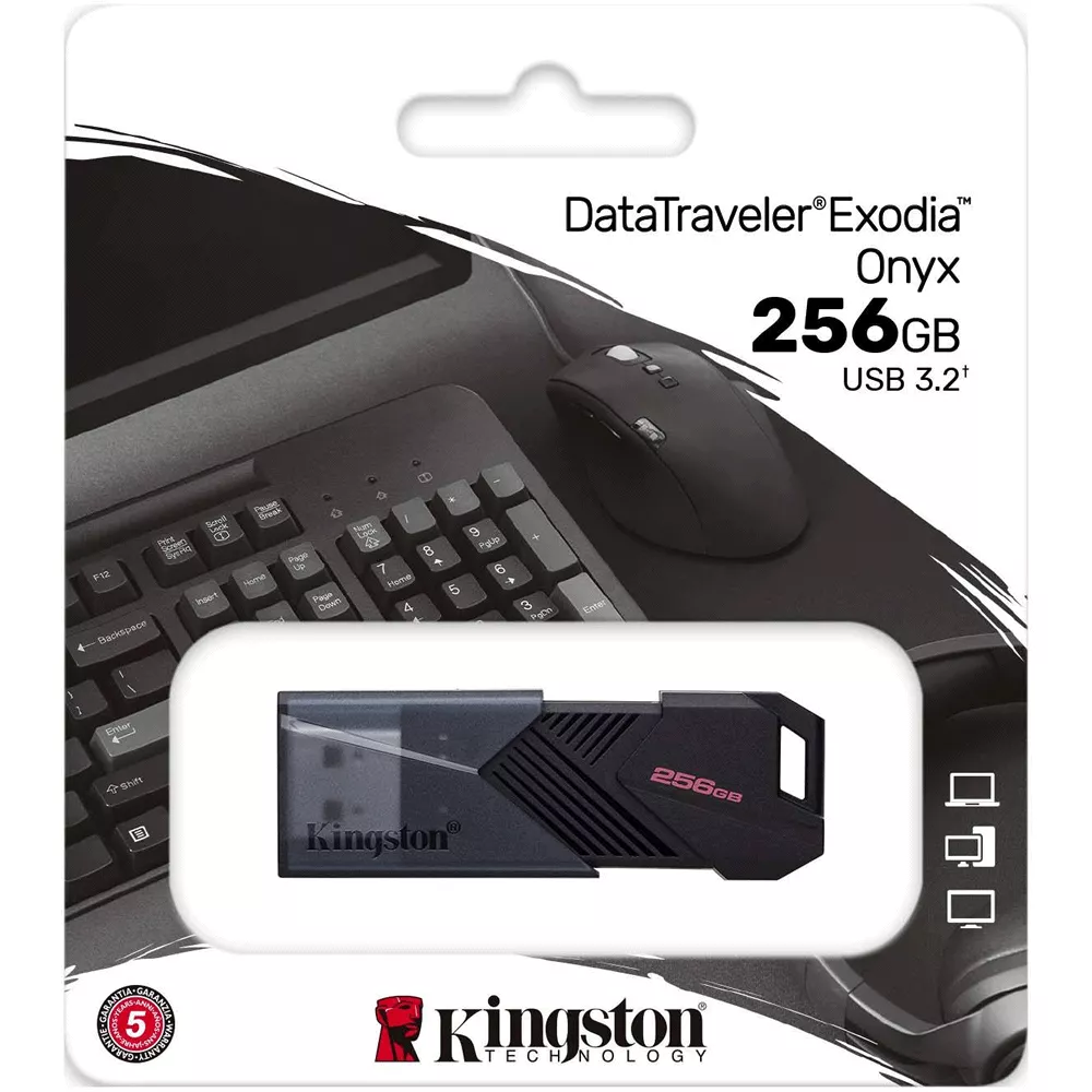 Pendrive 256GB Kingston Data Traveller Exodia O G1 USB 3.2 - DTXON/256GB