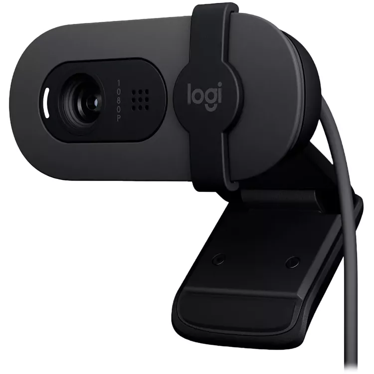 Camara Web Webcam Logitech BRIO 100 Full HD 1080p Con Equilibrio De Iluminación Automático, Webcam, Grafito 960-001586