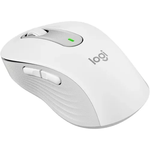 Mouse inalámbrico Logitech M650 Bluetooth 2.4 diestro y zurdo color blanco- 910-006252