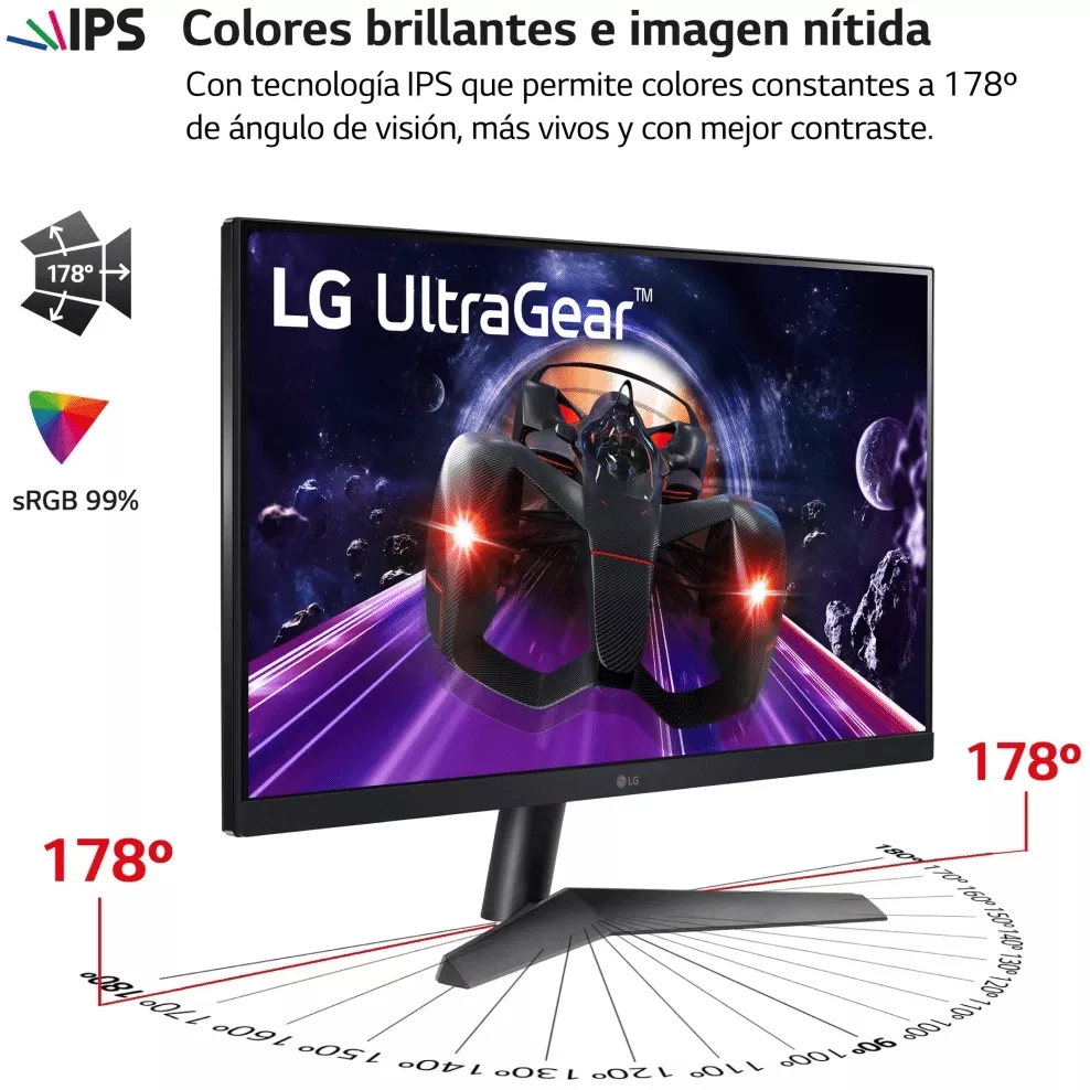 Monitor Gamer LG UltraGear 24GN60R-B, 24