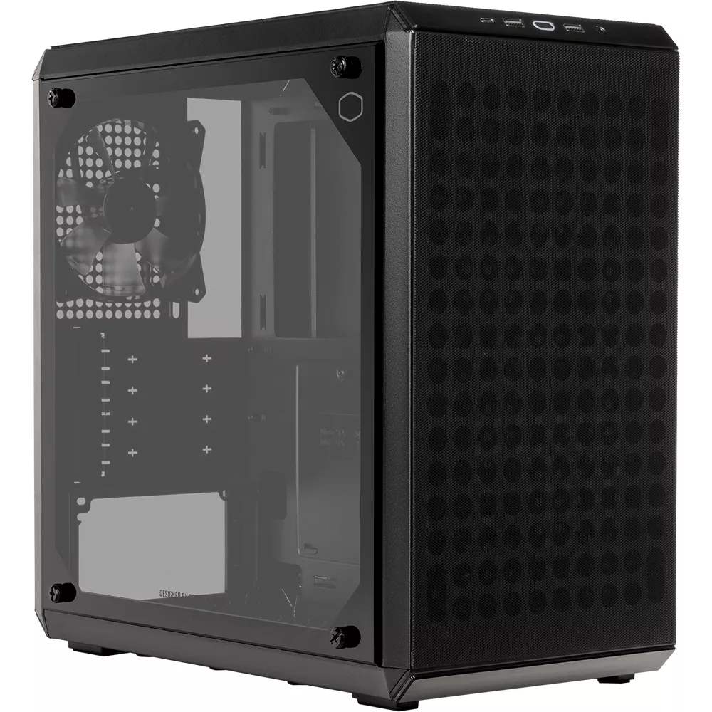 Gabinete MasterBox Q300L V2 Mini-Tower, Micro-ATX Mini-ITX USB 3.2 1 Ventilador, Negro  - Q300LV2-KGNN-S01
